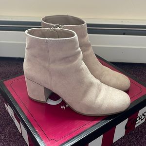 Circus suede zip up booties by Sam Endelman